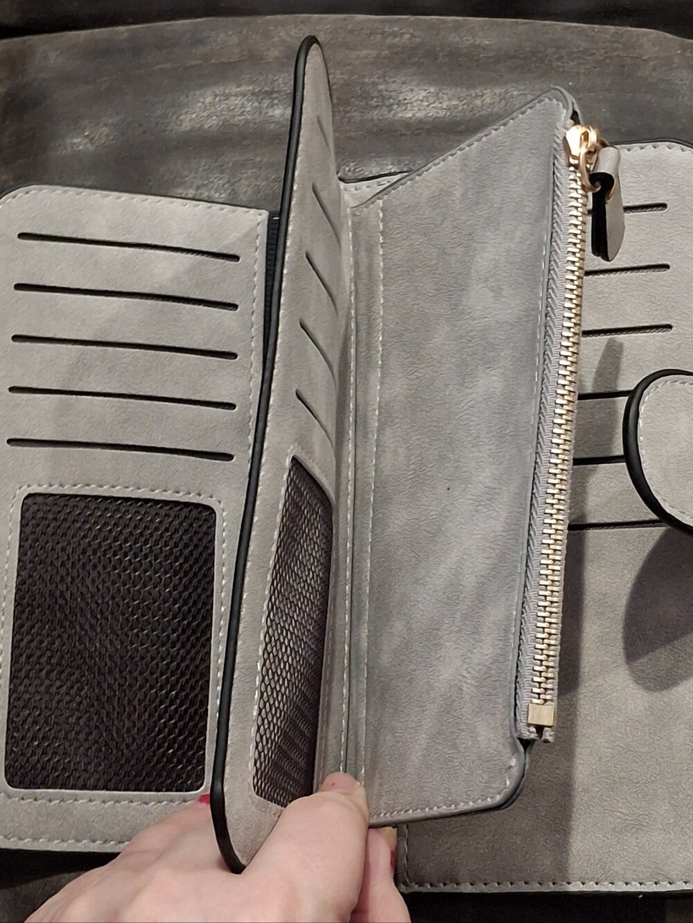 Colorful Mickey Mouse Grey Long Wallet - Picture 7 of 7